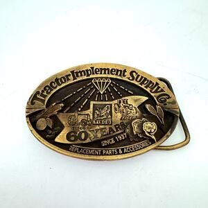 Tractor Implement Supply Co TISCO Vintage 90s Belt Buckle